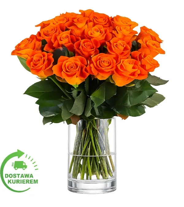 Product Bouquet of 25 orange roses Image