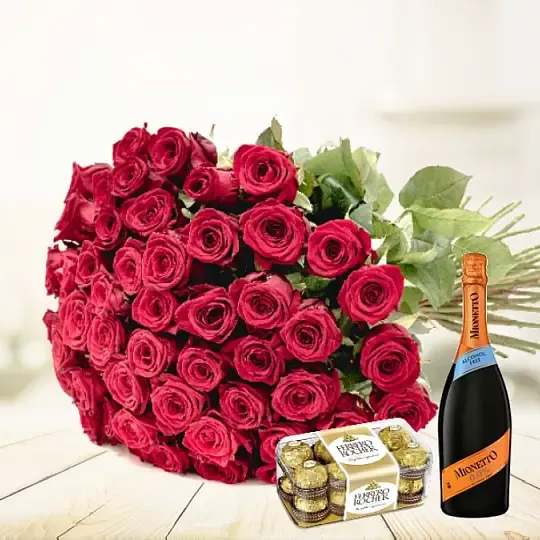 Produkt 30 Róż, Prosecco Free i Czekoladki Zdjęcie