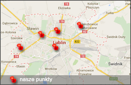 mapa lublin