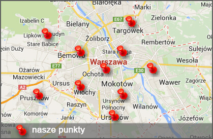 mapa warszawa