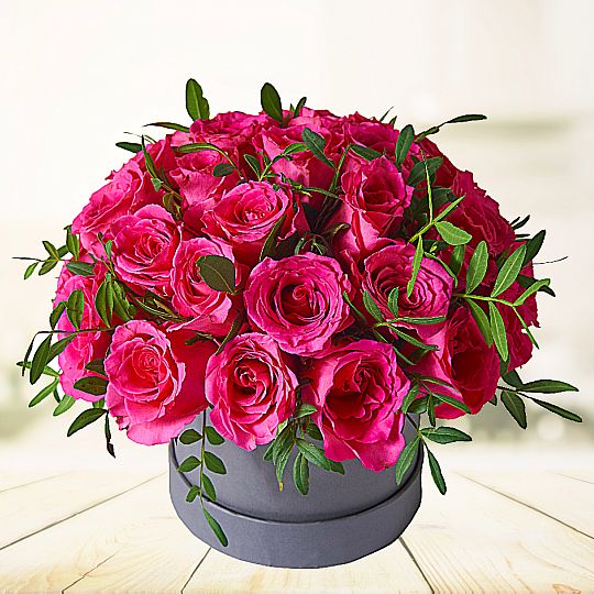 Flowerbox Róże Różowe
